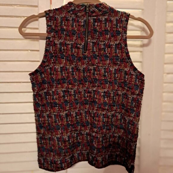 ANTHROPOLOGIE BY AKEMI & KIN PETRA MOCK NECK CUELLO TOP XS - Picture 4 of 7